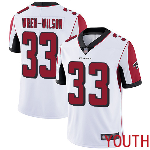 Atlanta Falcons Limited White Youth Blidi Wreh-Wilson Road Jersey NFL Football #33 Vapor Untouchable